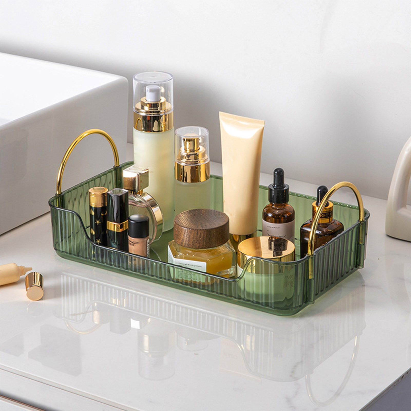 Home Goods Bathroom Storage - Badkamerorganizerrek Licht Luxe Acryl Opbergdoos voor