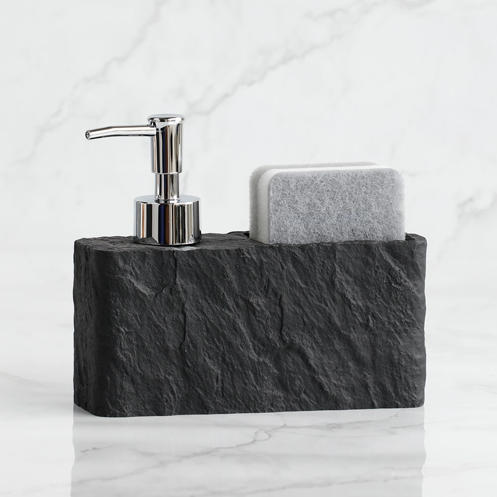 Home Bathroom Soap Dispenser - Zeepdispenser met spons Aanrecht en badkamerzeepdispenser