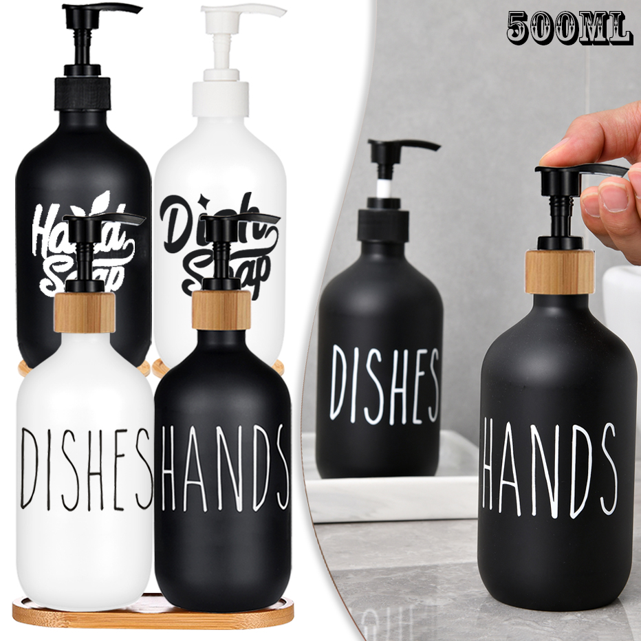 Home Bathroom Soap Dispenser - 500ml Afwasmiddel Fles Dispenser Hervulbare Badkamer