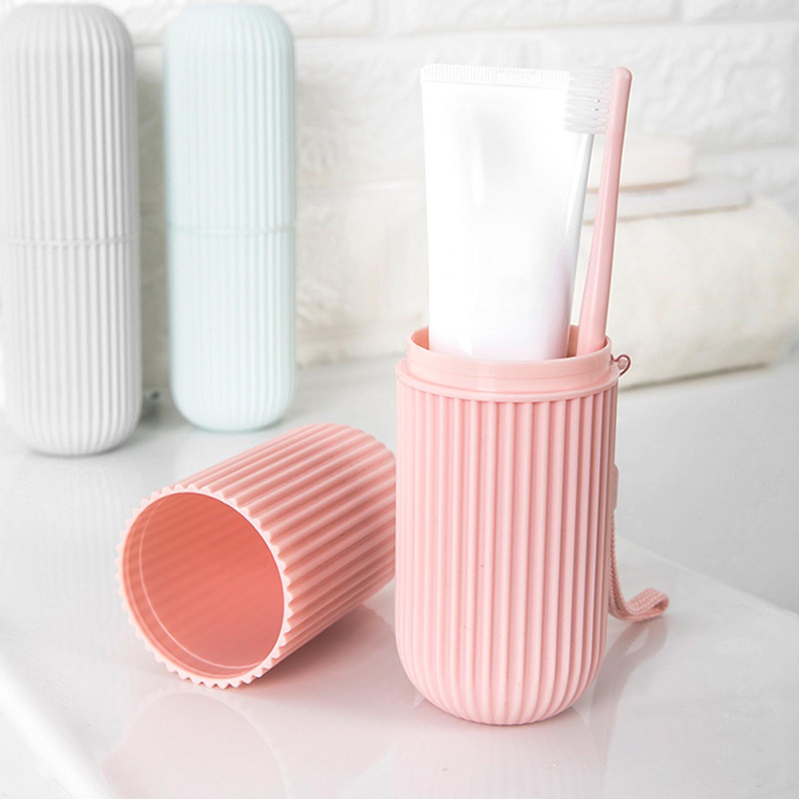 Home Goods Bathroom Storage - Roze Lege Reizen Draagbare Tandenborstel Cup