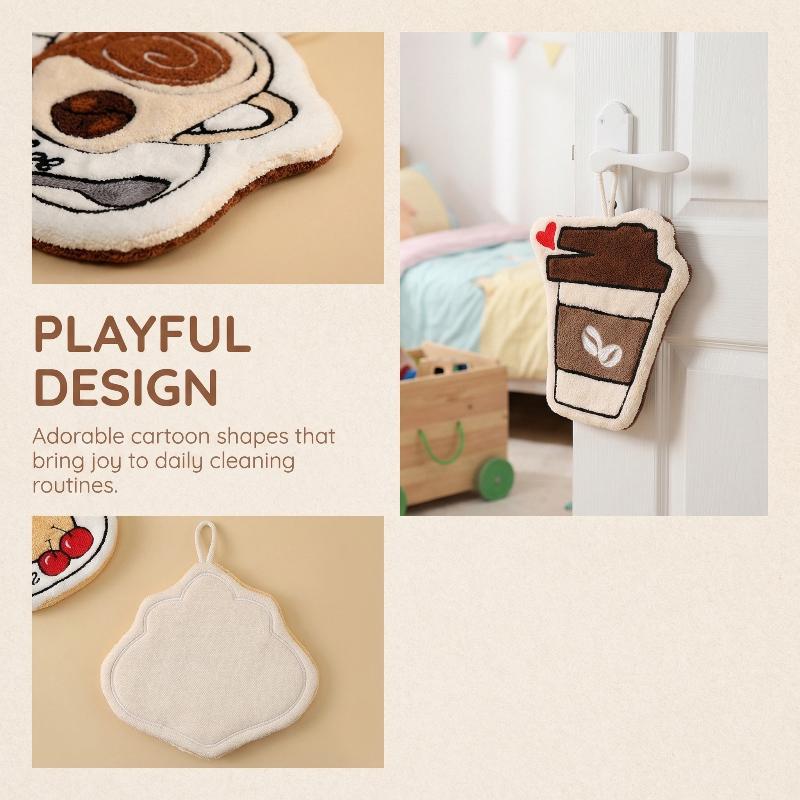 Jet Home Bathroom - Snel drogende, absorberende koffiehangdoeken, zachte handdoekjes