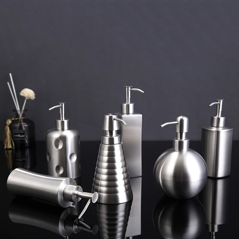Home Bathroom Soap Dispenser - 304 Roestvrij Staal Handwas Vloeistof Fles