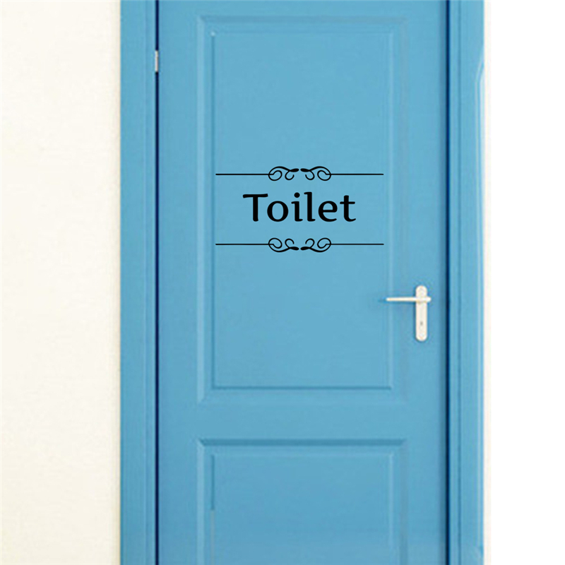 Toilet badkamer teken muurstic - Home Bathroom Quotes recensie en prijs