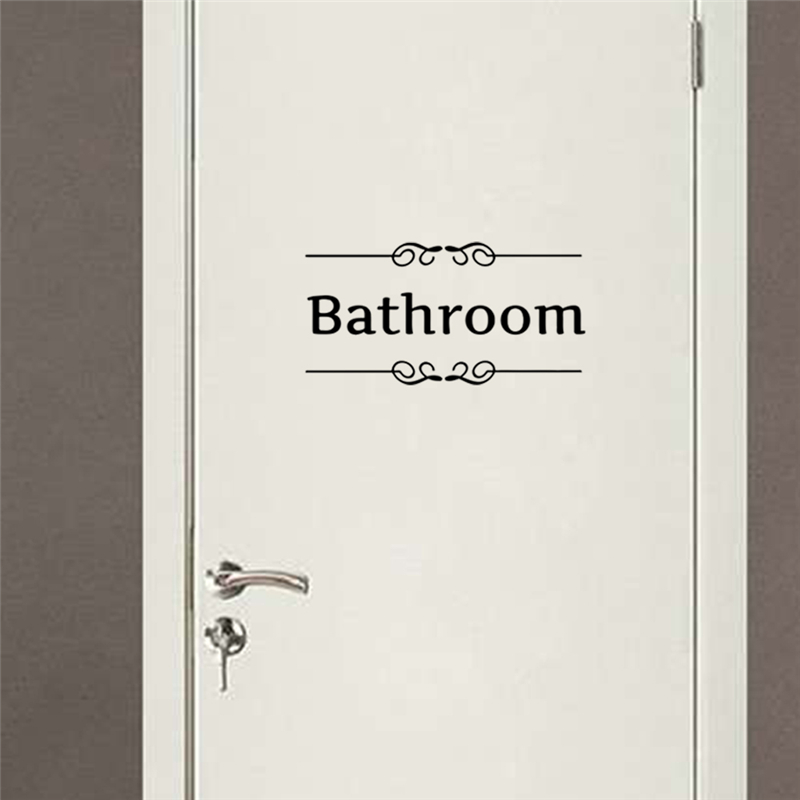 Toilet badkamer teken muurstic - Home Bathroom Quotes recensie en prijs
