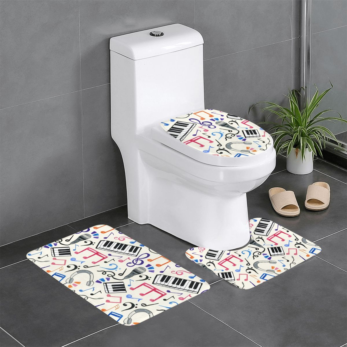 Good Beats - Muzieknoten en sy - Home Goods Bathroom Sets recensie en prijs