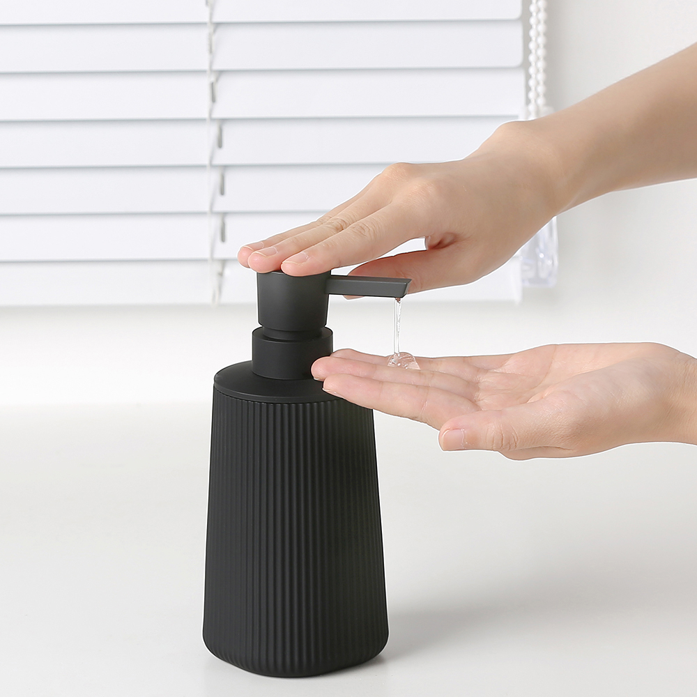 Moderne geribbelde plastic vlo - Home Bathroom Soap Dispenser recensie en prijs