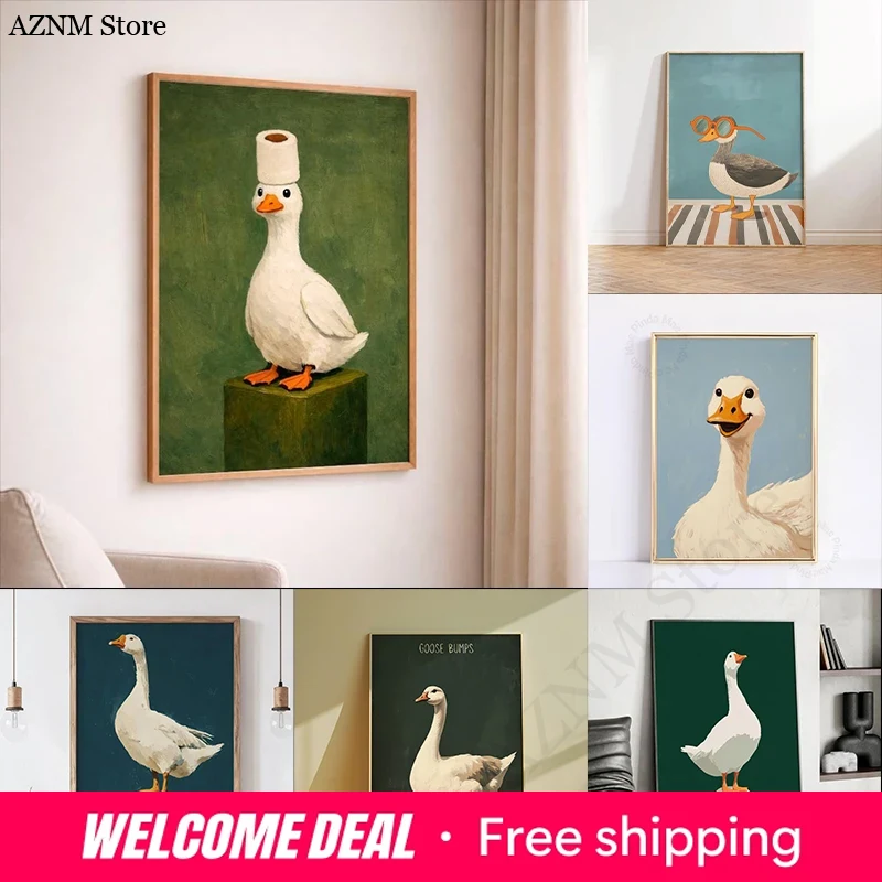 Duck Goose Poster, grappige ba - Home Bathroom Decor Ideas recensie en prijs