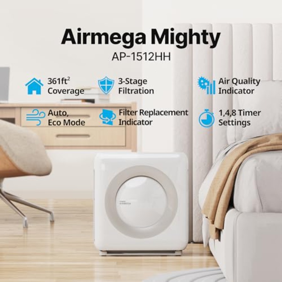 Coway Airmega AP-1512HH W True - Coway Air Purifier Ap-1512Hh recensie en prijs