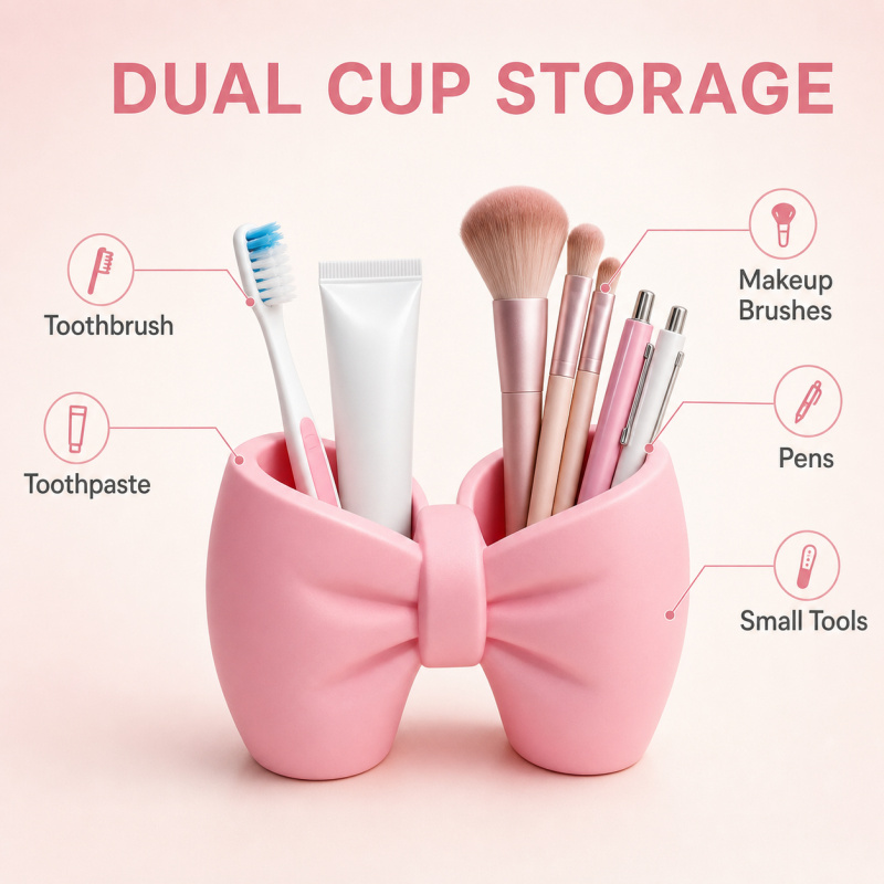 Bow tandenborstelhouder Leuke  - Home Goods Bathroom Storage recensie en prijs
