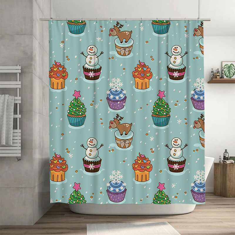 TU Charmant Kerst Douchegordij - Home Bathroom Decor Ideas recensie en prijs
