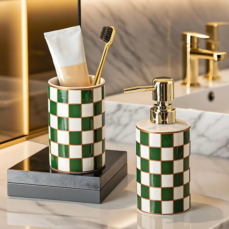 Luxe cilindrische keramische l - Home Bathroom Soap Dispenser recensie en prijs