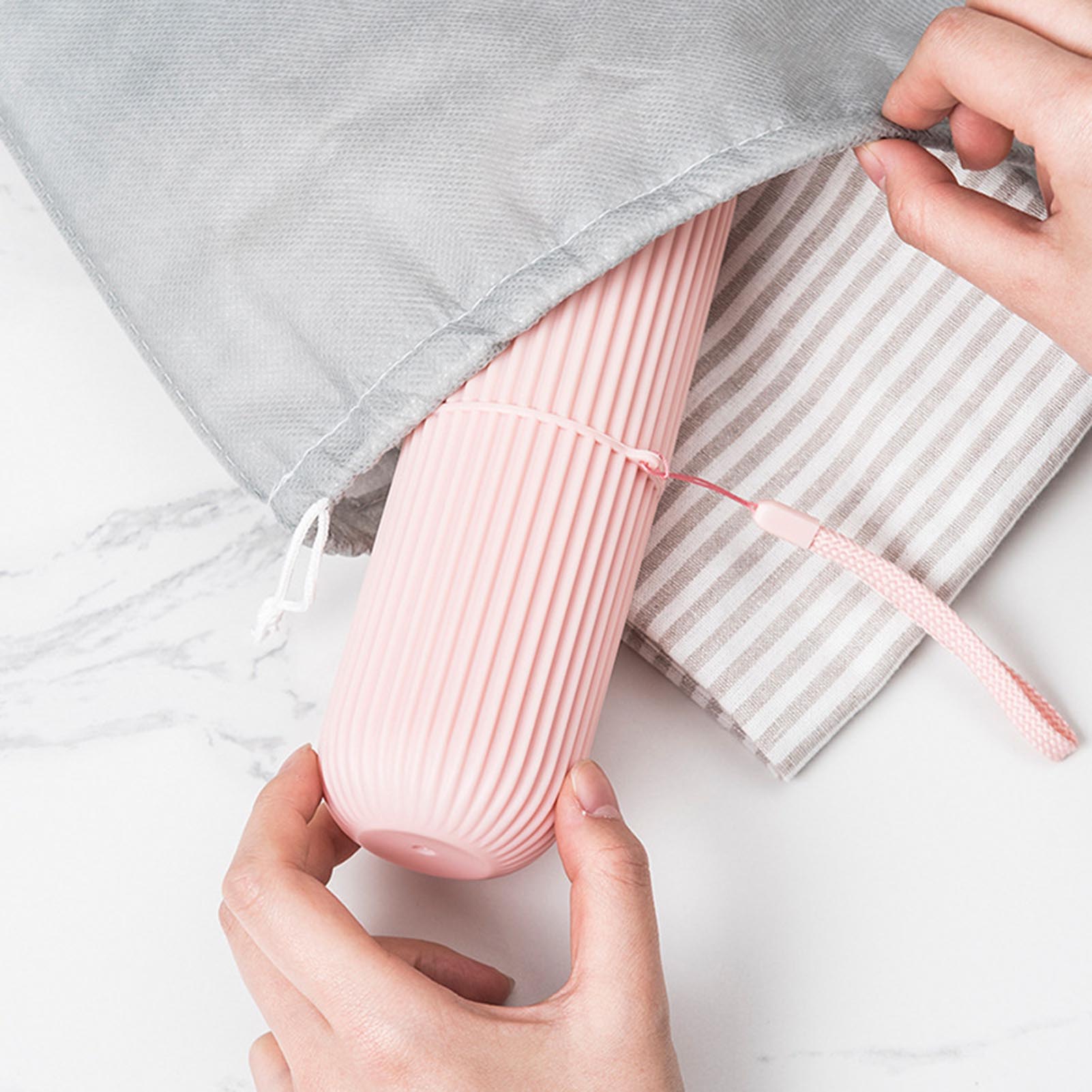 Roze Lege Reizen Draagbare Tan - Home Goods Bathroom Storage recensie en prijs