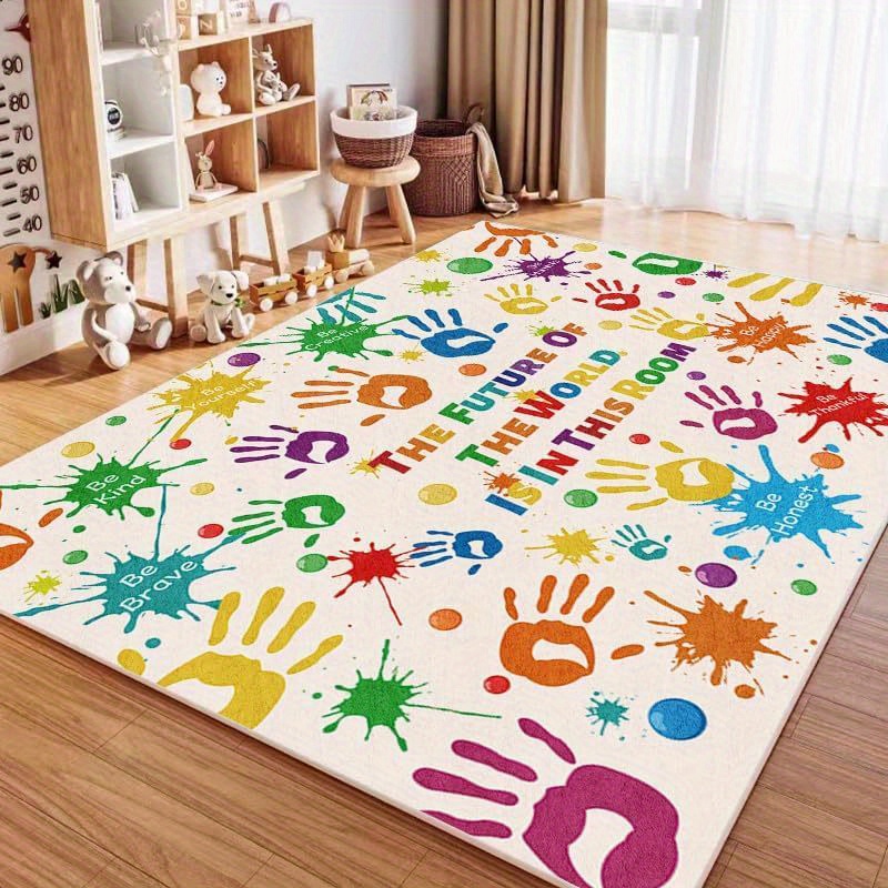 Kleurrijke handafdruk inspirer - Home Bathroom Quotes recensie en prijs