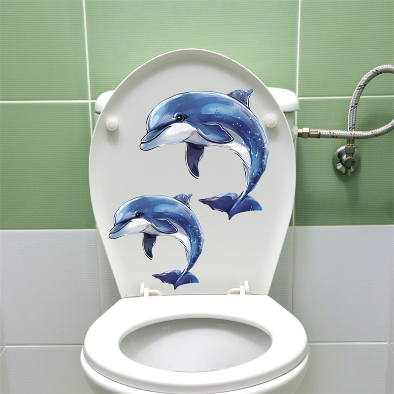 Glow-in-the-dark dolfijn toile - Jet Home Bathroom recensie en prijs