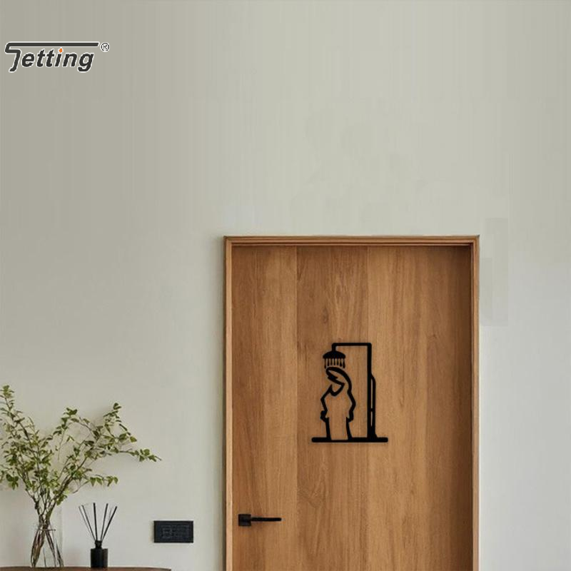 Zwarte douche figuur wanddecor - Jet Home Bathroom recensie en prijs