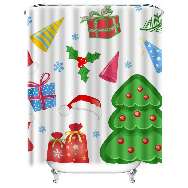 TU Douchegordijn Kerst Bos Her - Home Bathroom Decor Ideas recensie en prijs