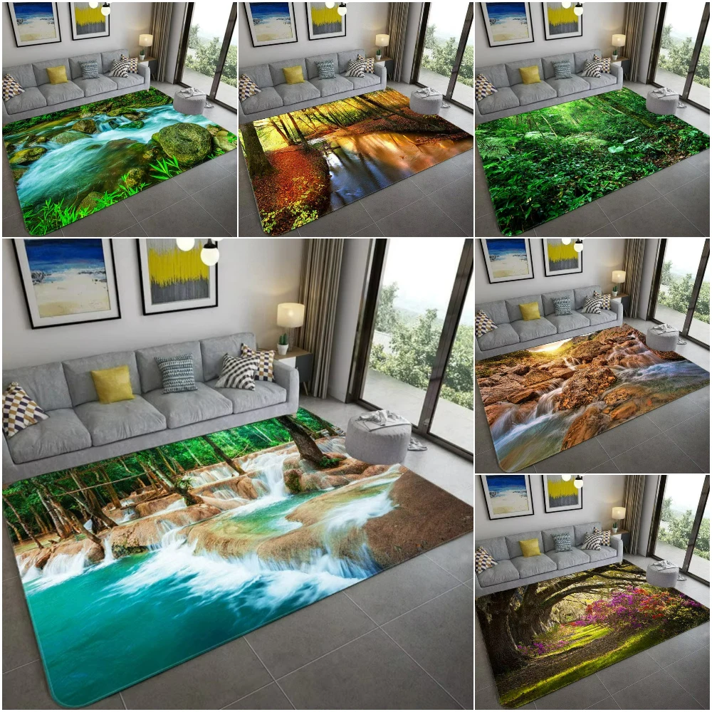 Natuur geïnspireerd 3D landsch - Home Bathroom Decor Ideas recensie en prijs