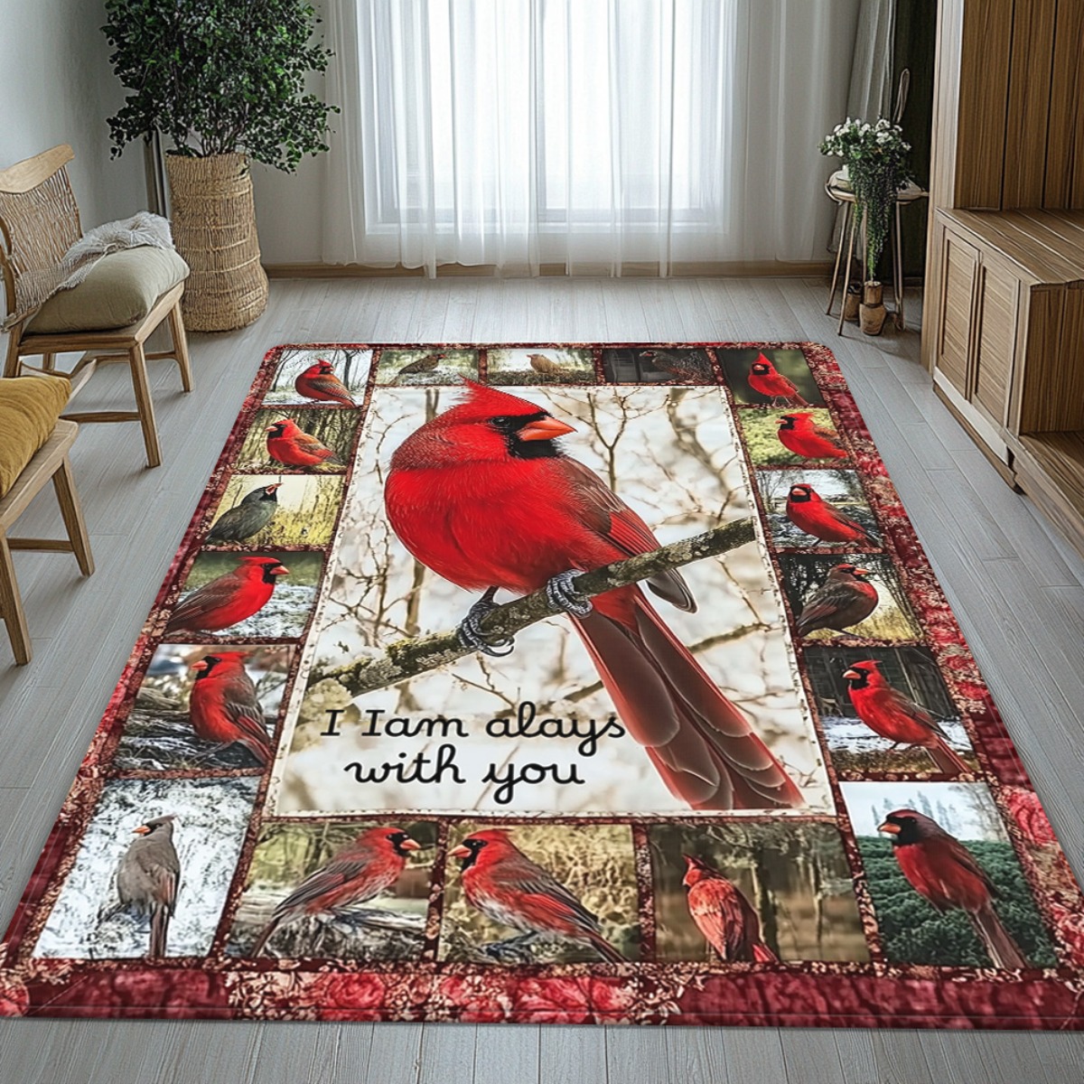 Rustiek kardinaalvogelprint vl - Home Bathroom Quotes recensie en prijs