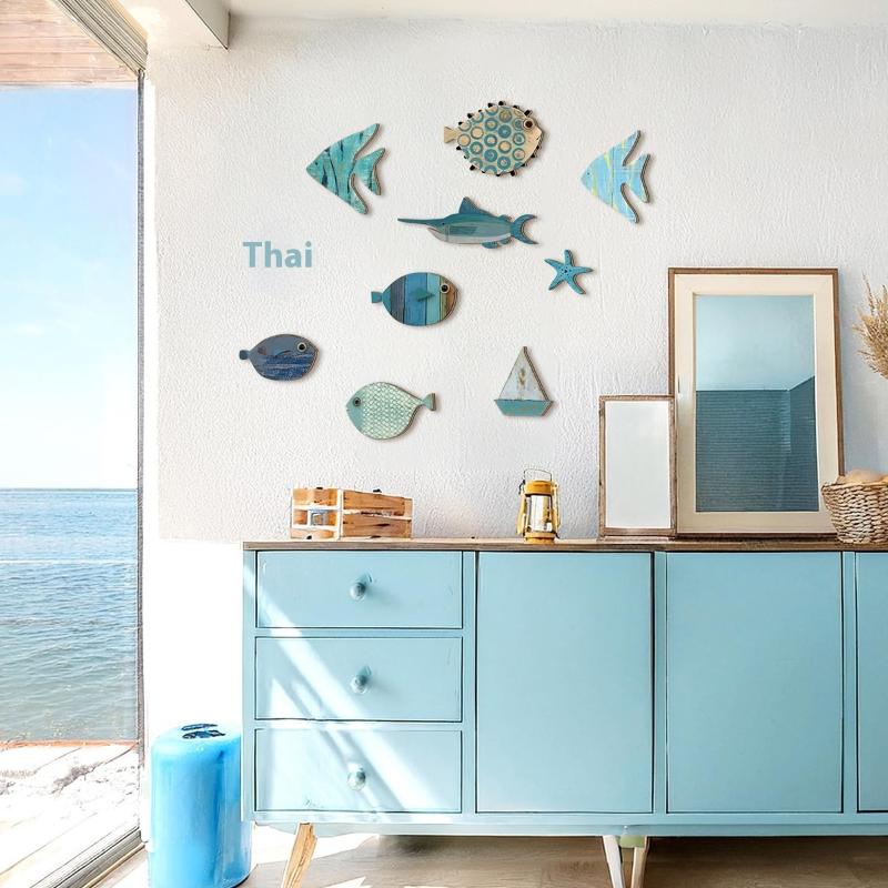 10 stks/set Vis Wanddecoratie  - Jet Home Bathroom recensie en prijs