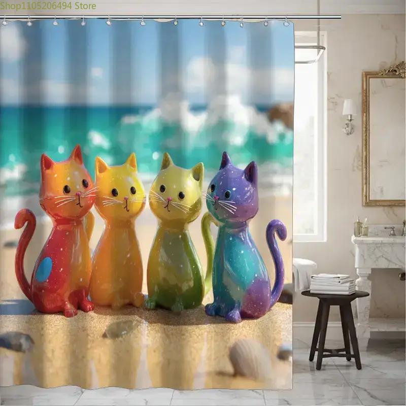 Kleurrijk regenboogkatten douc - Home Bathroom Decor Ideas recensie en prijs