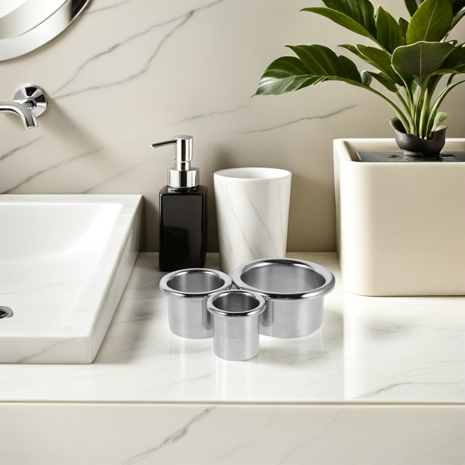 3 stuks roestvrijstalen föhnho - Home Goods Bathroom Storage recensie en prijs