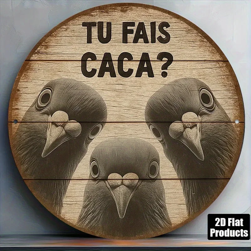 Grappige drie duiven Franse qu - Home Bathroom Quotes recensie en prijs