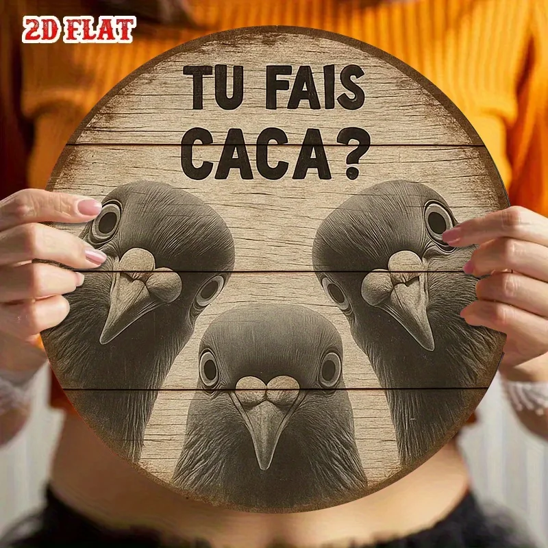 Grappige drie duiven Franse qu - Home Bathroom Quotes recensie en prijs