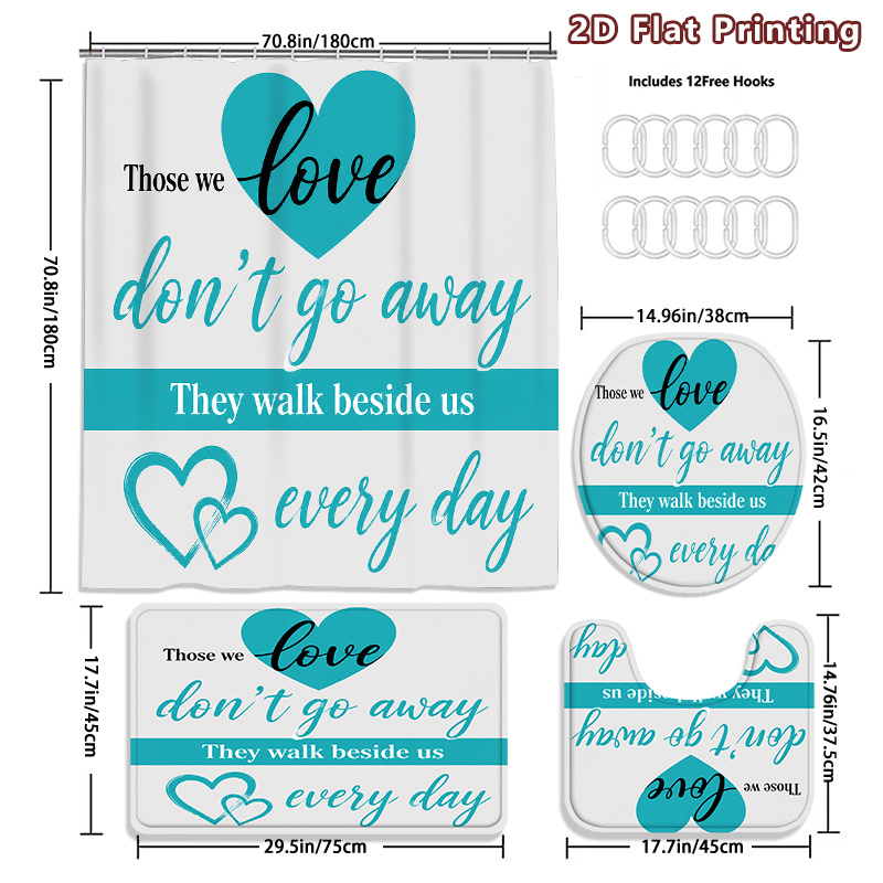 2D plat, 2D plat 4-delige douc - Home Bathroom Quotes recensie en prijs